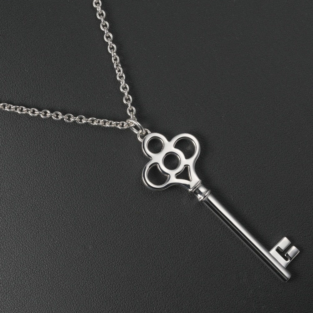 Tiffany Crown Key Necklace Sterling Silver Co